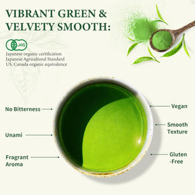 UJITYA prepared matcha with smooth, low-bitter finish for sipping