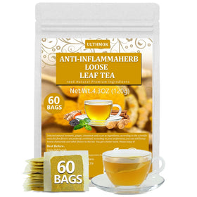 ULTHMOK Anti-Inflammaherb tea bags packaging highlighting eco-friendly design and convenience