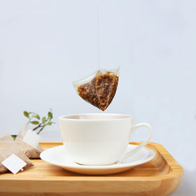 ULTHMOK burdock tea root slices show natural drying preserving nutrients.