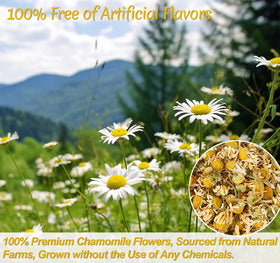 ULTHMOK chamomile tea bags steeping in a warm cup.