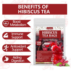 ULTHMOK Cold brew hibiscus tea serve, a refreshing option.