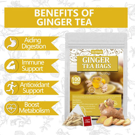 ULTHMOK lemon and honey blend with ginger tea bags for a refreshing cup