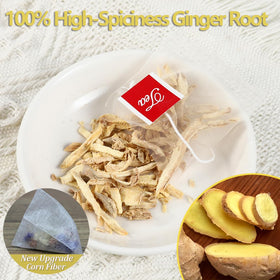 ULTHMOK natural-farms ginger tea bags show chemical-free cultivation