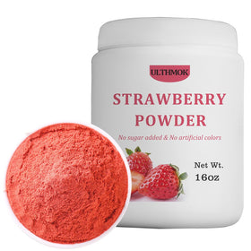 ULTHMOK Premium strawberry powder pour over yogurt for natural flavor.