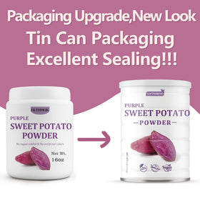 ULTHMOK sealed jar packaging preserves aroma and freshness of purple potato powder.