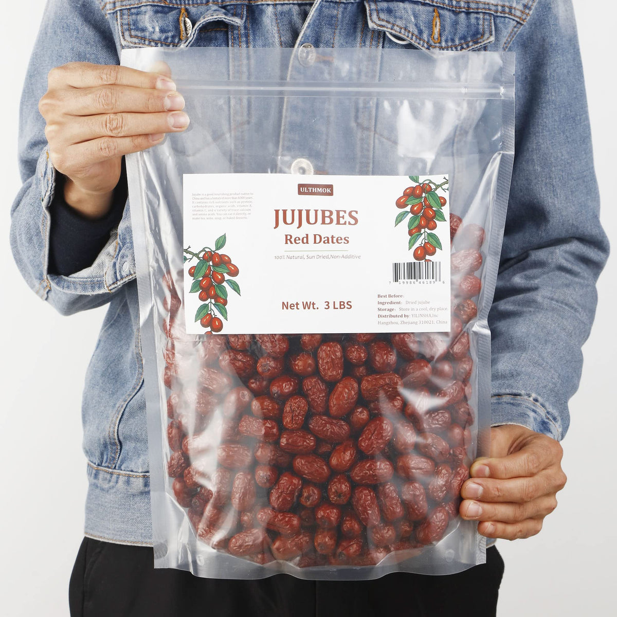 ULTHMOK red dates packaging highlights additive free origin