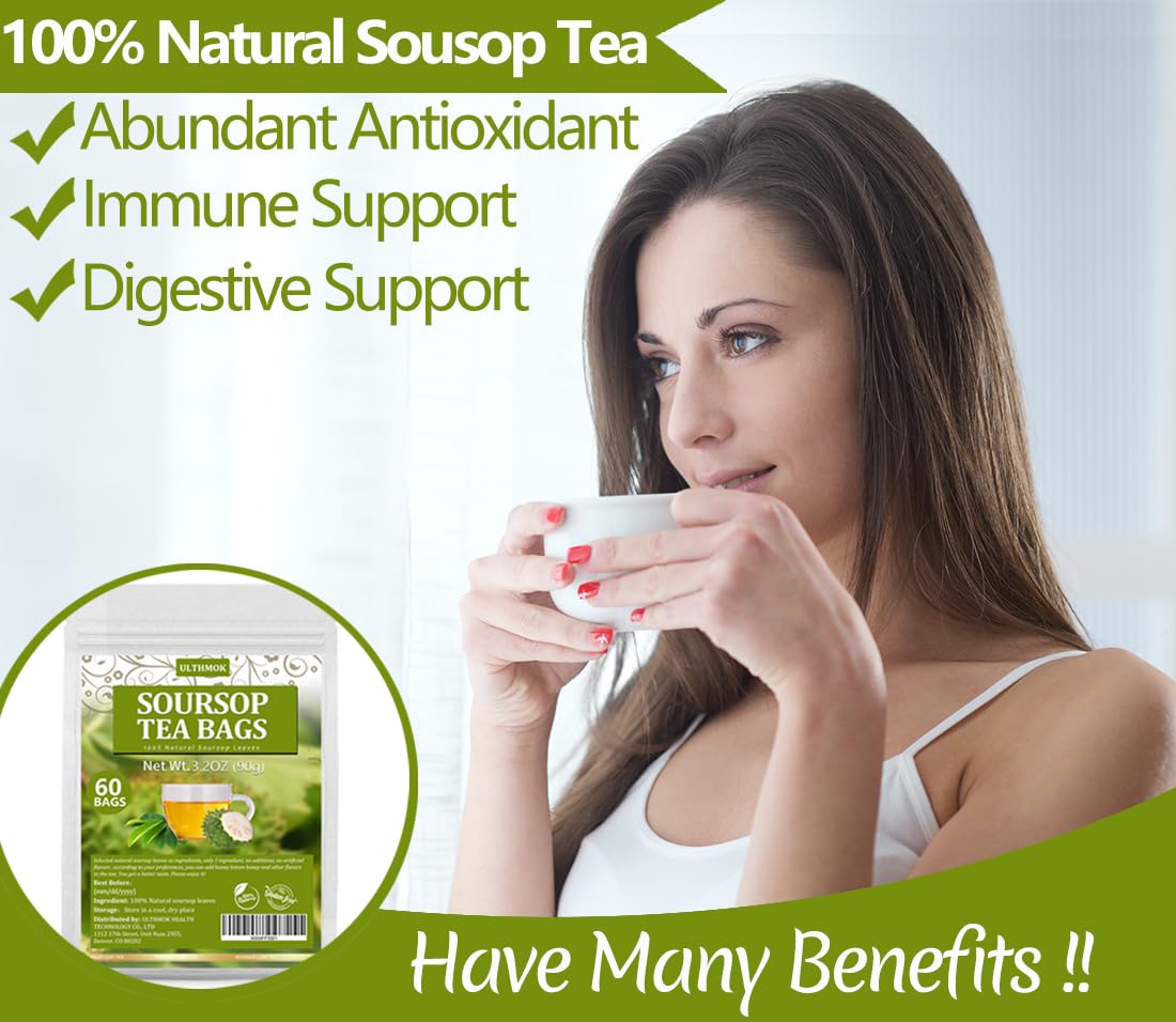 ULTHMOK Soursop leaves naturally dried to preserve aroma and nutrients