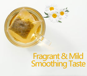 ULTHMOK tea bags on serving plate highlighting additive-free form.