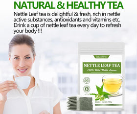 ULTHMOK wild nettle harvest scene emphasizing natural sourcing
