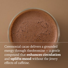 Ultra Life Sport ceremonial cacao baking photo showcasing versatile recipe use.