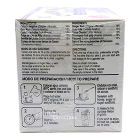 Packaging box showcasing natural herbal blend and 60 tea bags