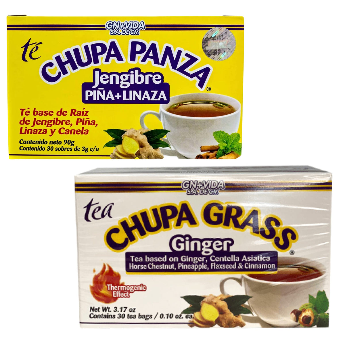 Ultraadvance Chupa Grasa tea bags front view for daily wellness