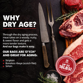 UMAi Dry breathable membrane close up on the bag shows aging environment
