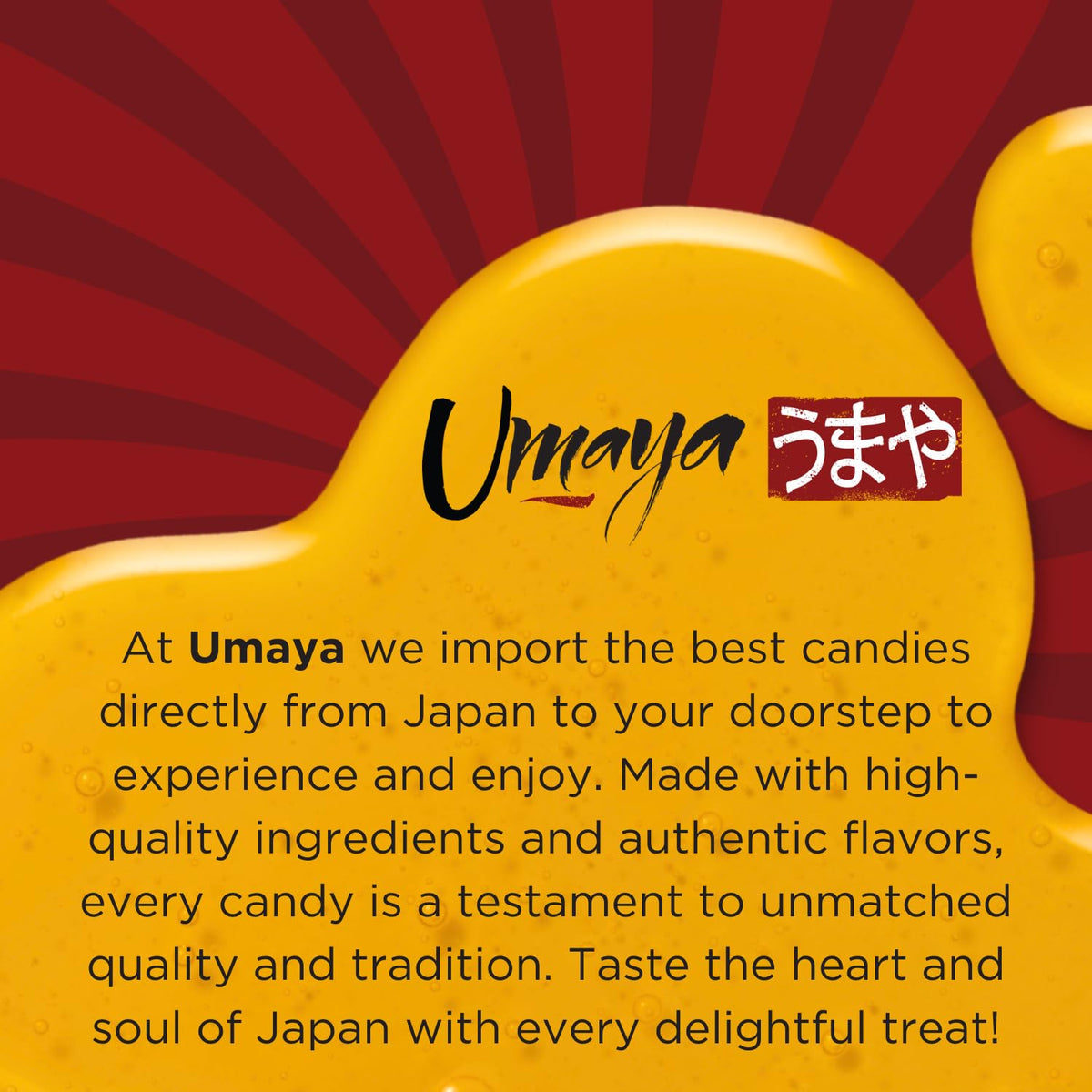 UMAYA Golden Drop Ogontoh Candy three-pack demonstrates ideal gifting or sharing.