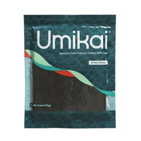 Umikai Premium Sushi Nori sheets in packaging preserve freshness for home or pro kitchens