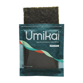 Umikai Nori sheets in maki use provide consistent flavor and roll structure