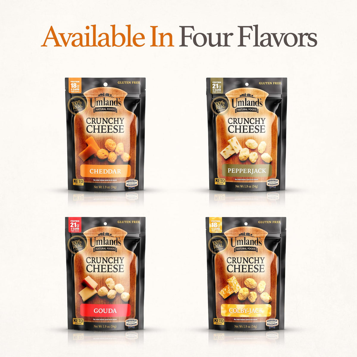 Umland's Crunchy Cheese cheddar flavor-packed bite offers convenient protein on demand