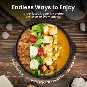 Umland's Crunchy Cheese cheddar travel-friendly snack ready for adventures