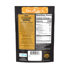 Umland’s Crunchy Cheese Colby-Jack three-pack ready for on-the-go snacking.