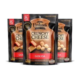 Umland's Gouda Crunch 3-pack offers keto-friendly snack with bold flavor.
