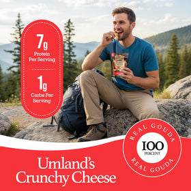 Umland's Gouda Crunch shelf-stable pack ready for lunchboxes and travel.