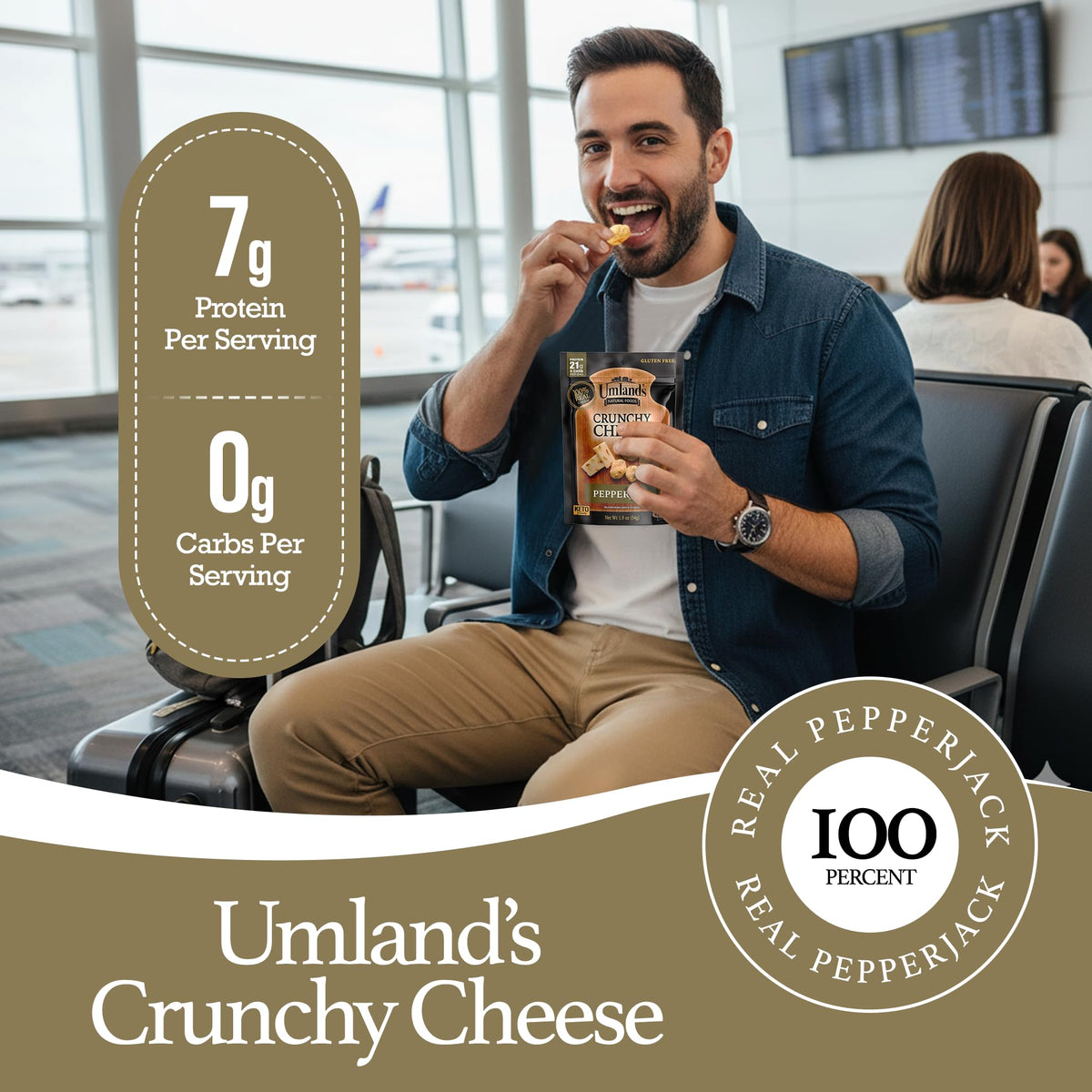 Ingredients highlight featuring Wisconsin cheese in Umland's Crunchy Cheese Pepper Jack