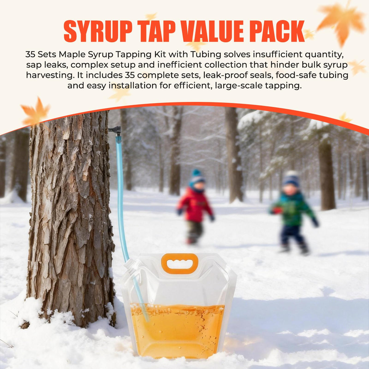 UMONIE Maple Syrup Tapping Kit fine mesh filters improve sap clarity.