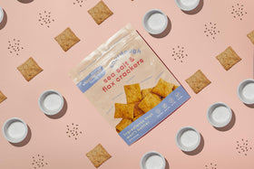 Unbothered Foods sourdough crackers nut-free ingredients, safe for allergies.