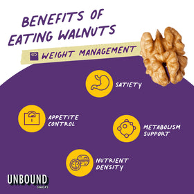 Walnuts ready for trail mix or on-the-go snack.