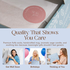 Unboxme Get Well Gift Box packaging ready to ship directly to recipient