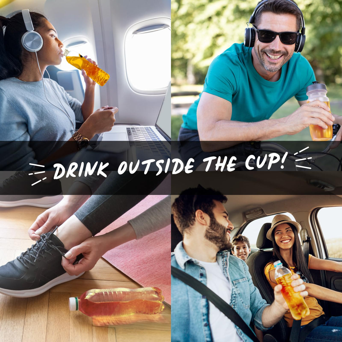 Travel-ready setup with Unbrewed Planet Instant Iced Tea during outdoor activity