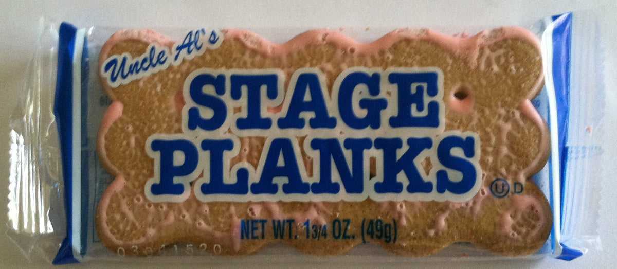 Uncle Al's Old Fashioned Stage Planks 12-pack on display, rustic and inviting.