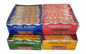 Uncle Al's Stage Planks bulk variety pack displayed for parties
