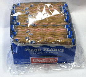 Serving setup with Uncle Al's Stage Planks as a party accent.