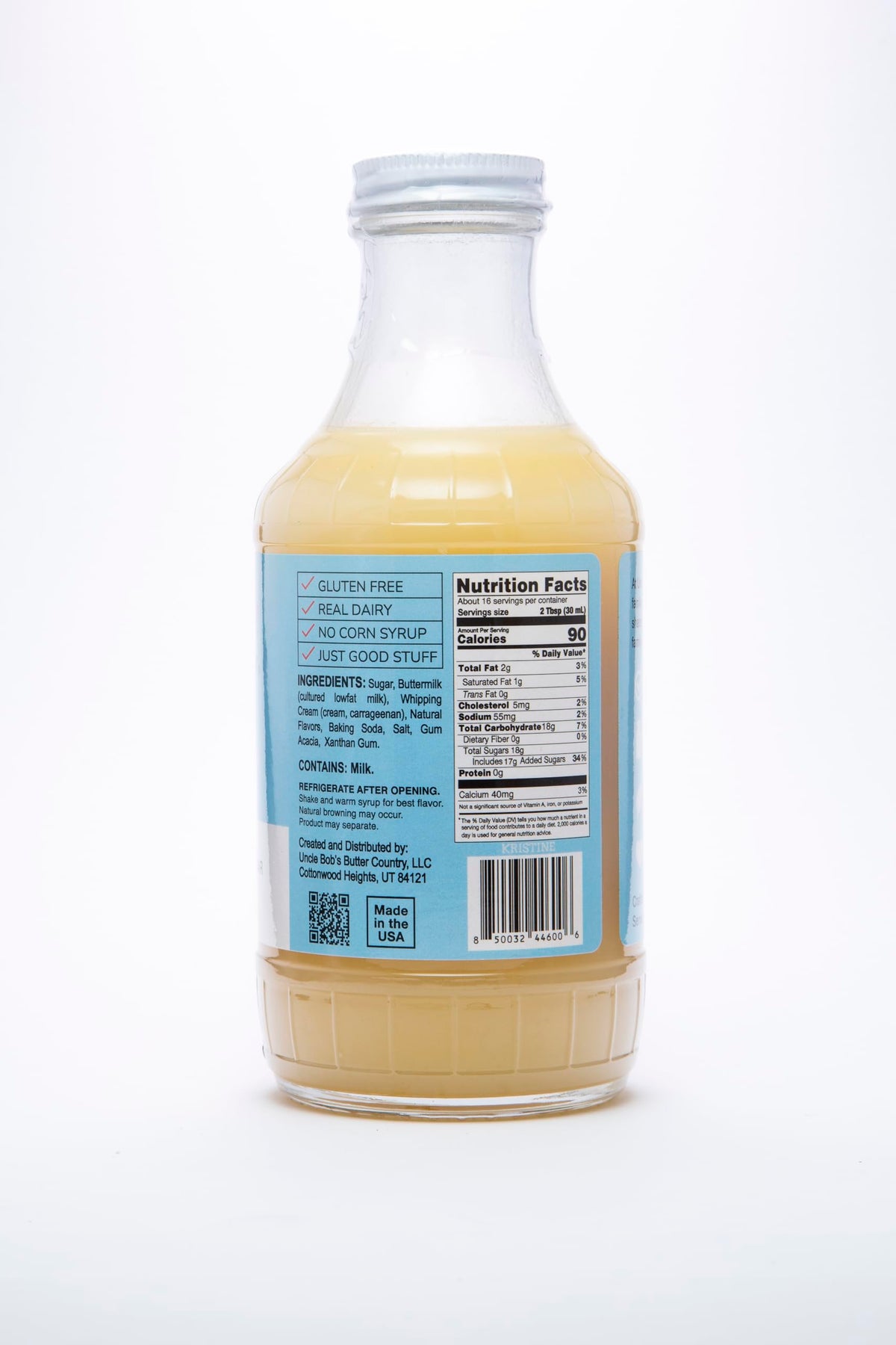 Uncle Bob's Butter Country syrup on oatmeal for a comforting breakfast