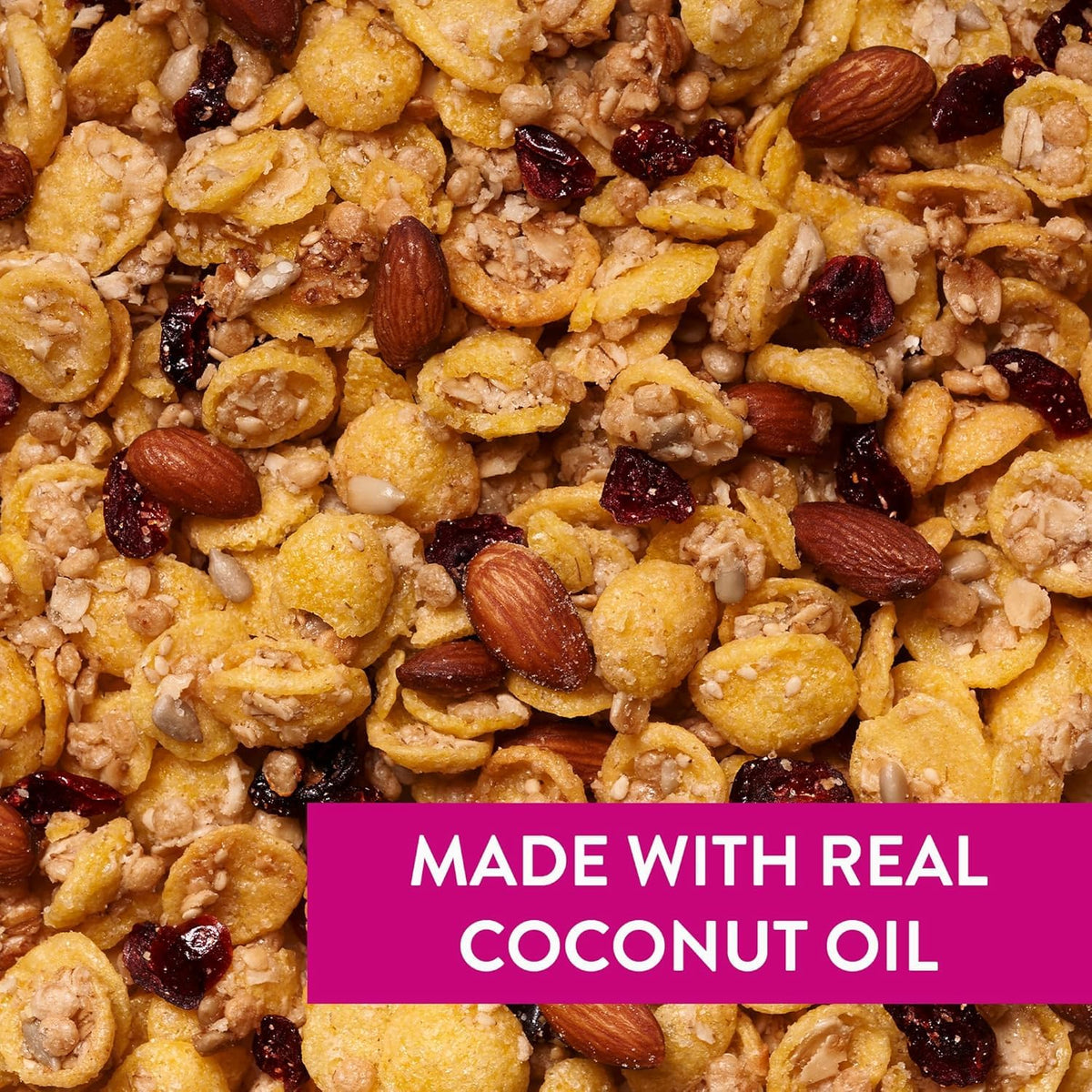 Uncle Crumbles Cran-Maple Crunch served with yogurt for a wholesome breakfast.
