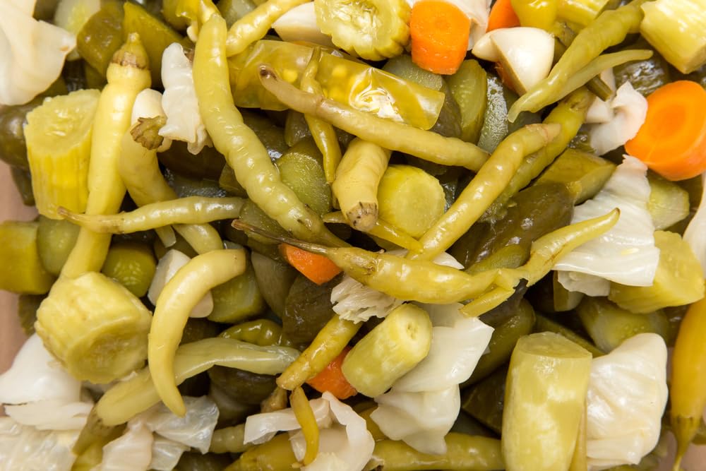 Cheese board pairing with Uncle Giuseppe's Giardiniera for brightness