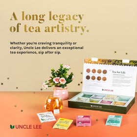 Jasmine Green tea sachets from Uncle Lee's in packaging