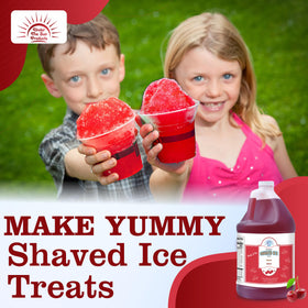 Under the Sun Cherry Snow Cone Syrup 1-gallon for high-volume use