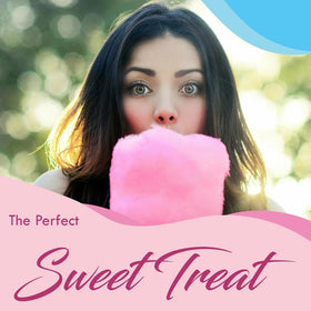 Under the Sun cotton candy setup ideal for carnival-themed events at home.