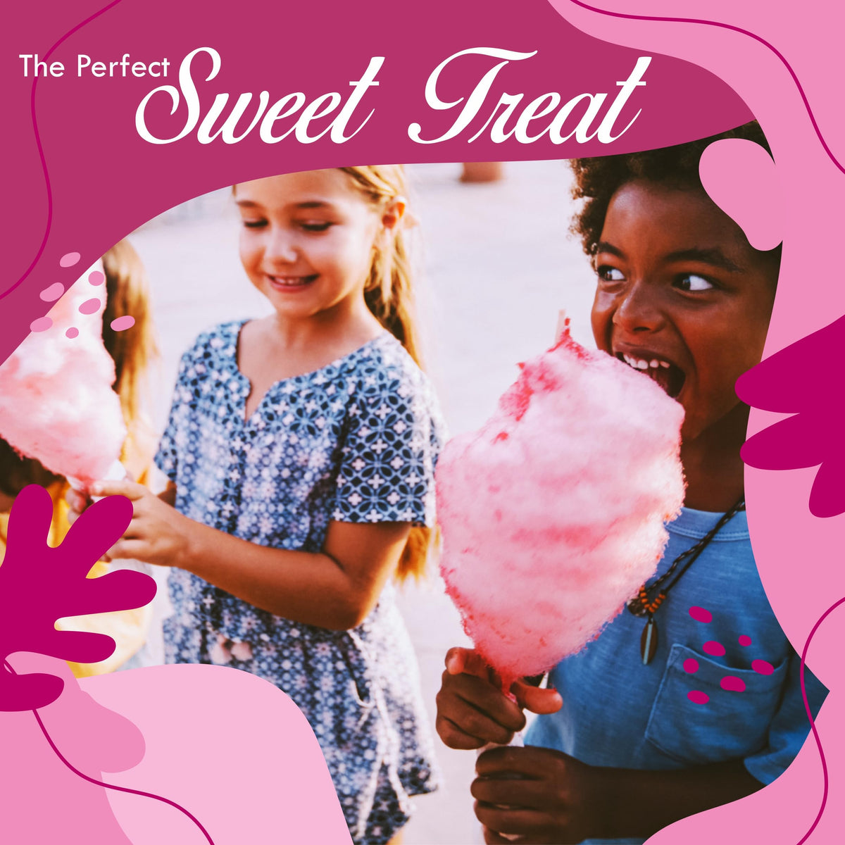 Under the Sun Cotton Candy Sugar vibrant pink and blue flavors enhance party treats
