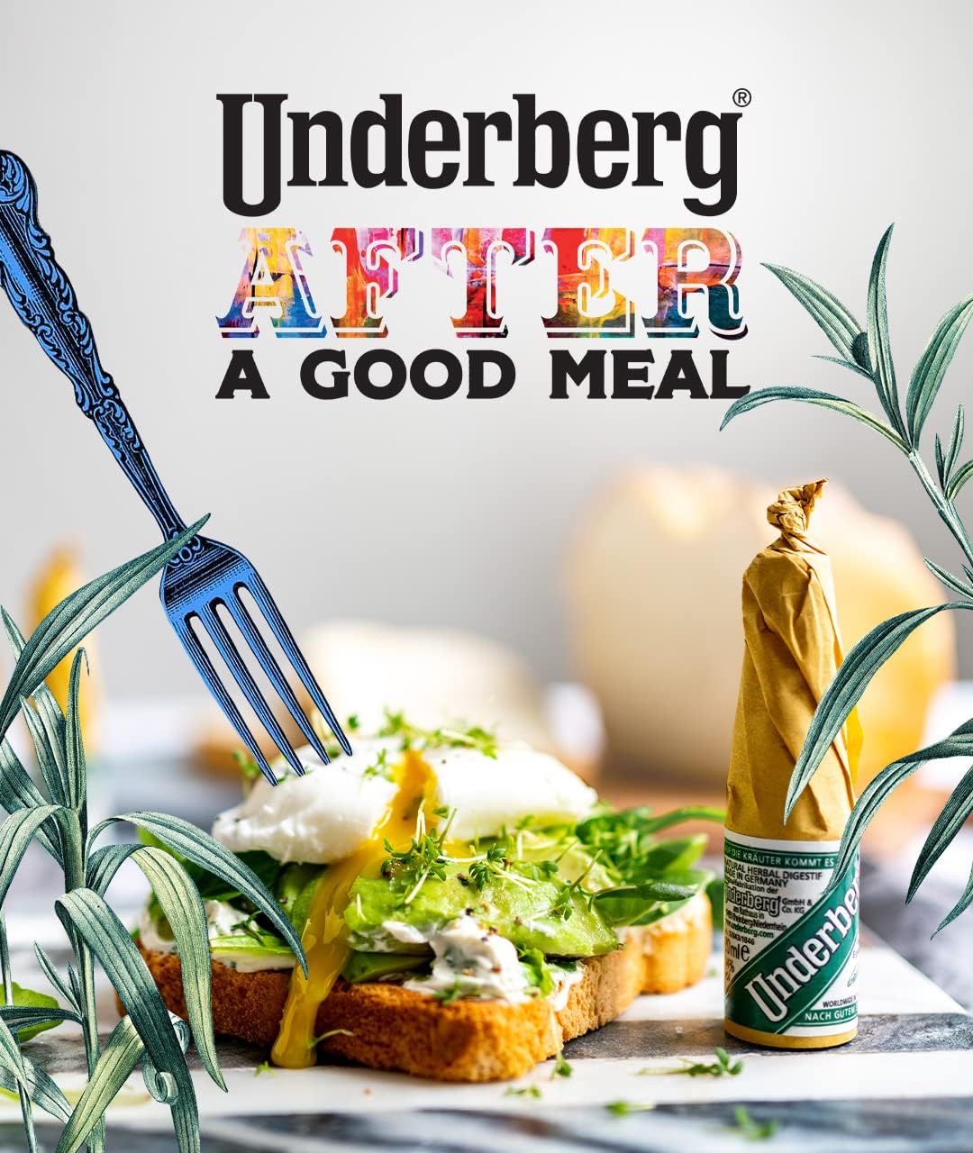 Underberg food-pairing panel shows flavor enhancement for cocktails.