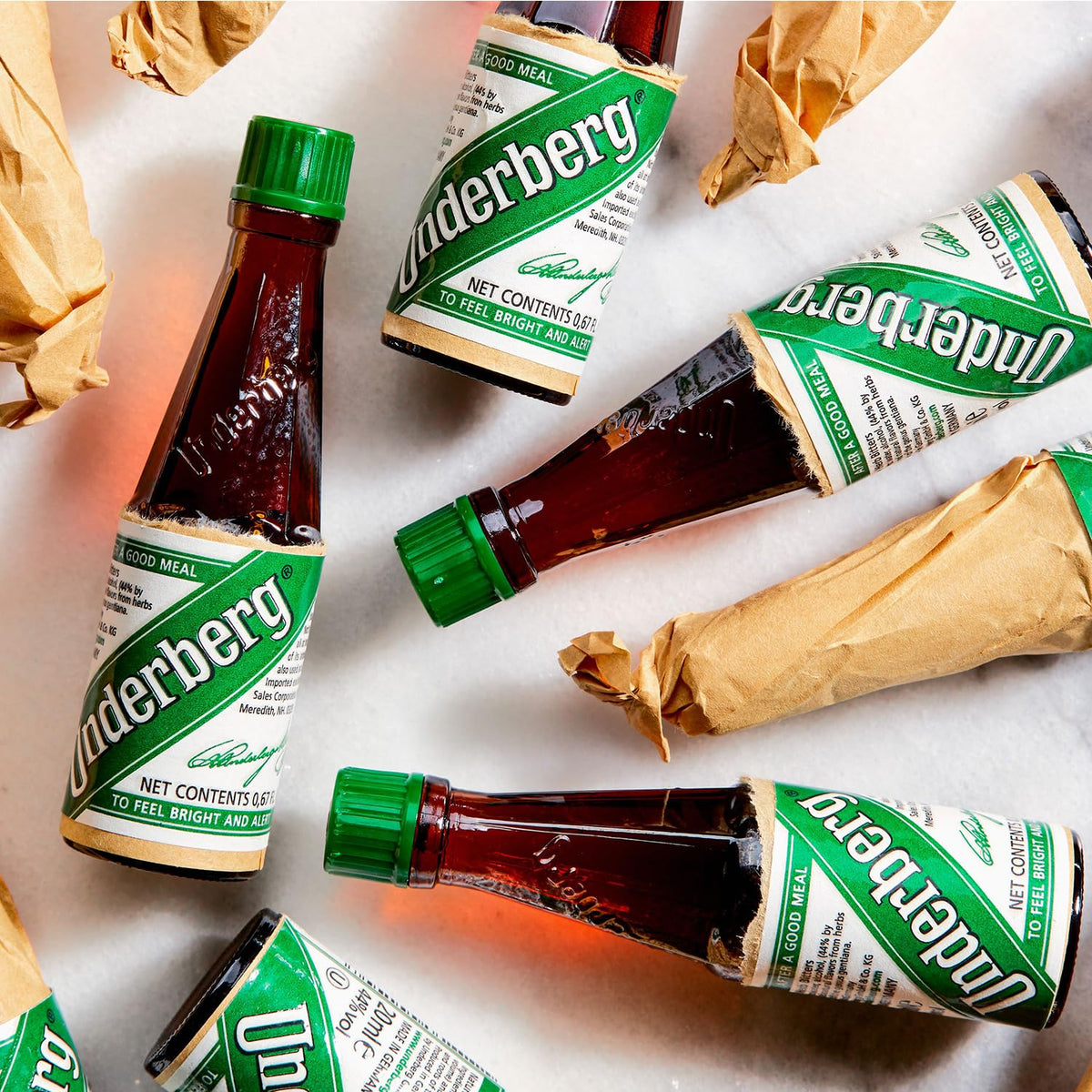 Underberg Made in Germany label signals heritage and authenticity.