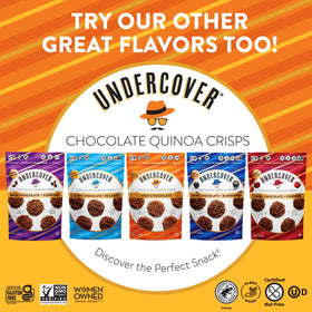 Undercover Snacks gluten-free kosher label – trusted quality and allergy-friendly options.