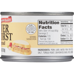Underwood Liverwurst Spread on a cracker for a quick snack.