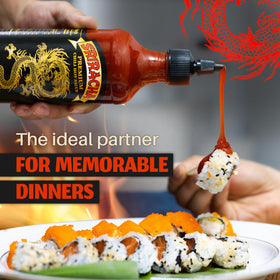 Dragon Sriracha on noodles and stir-fry for depth and brightness.