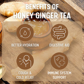 Pouring from the UNHA'S jar to create a fragrant ginger tea.
