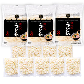 UNHA'S ASIAN SNACK BOX Japanese Sanuki udon pack front for quick, satisfying meals.