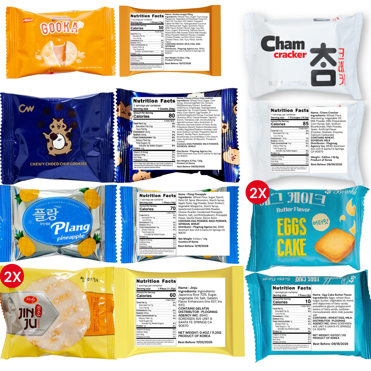 UNHA'S ASIAN SNACK BOX Korean snack assortment shown ready-to-share.
