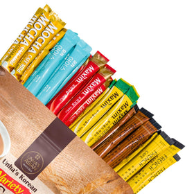 UNHA'S Asian Snack Box Korean Variety Coffee Sampler pack for at-home tastings and gifting